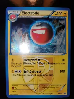 Electrode BW76 Holo Team Plasma Pokemon TCG Card Black White Black Star Promo NM - Image 3