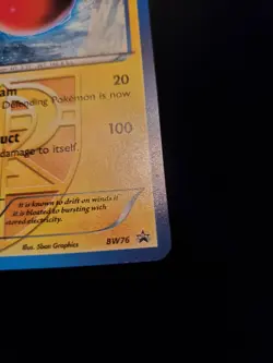Electrode BW76 Holo Team Plasma Pokemon TCG Card Black White Black Star Promo NM - Image 5