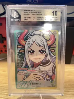 Yamato Alt Art L Wings of the Captain Op-06 One Piece Card BGS 10 - Image 1