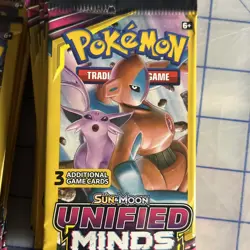 Pokemon Unified Minds Sun & Moon 3 Card Mini Booster Card Pack (Sealed) 30 Lot - Image 3