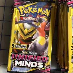 Pokemon Unified Minds Sun & Moon 3 Card Mini Booster Card Pack (Sealed) 30 Lot - Image 4