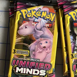 Pokemon Unified Minds Sun & Moon 3 Card Mini Booster Card Pack (Sealed) 30 Lot - Image 5