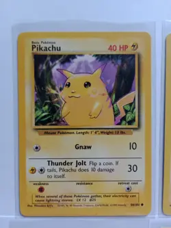 Pokemon Card Pikachu Bundle Base Set Jungle BlackStar Promo 4th Print Collection - Image 2