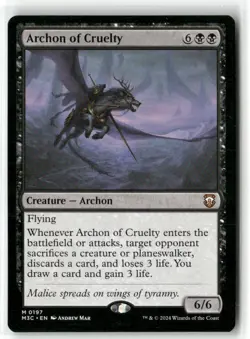 Archon of Cruelty Commander: Modern Horizons 3 Regular - Image 1