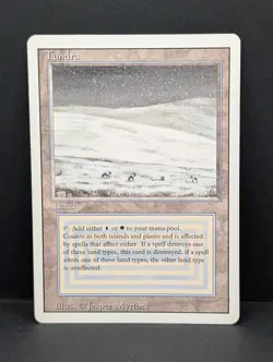 Tundra Revised MTG Magic The Gathering Dual Land Reserved List vintage EDH LP - Image 1