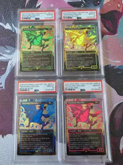 ?? PSA 10 Neon Ink Traveling Chocobo Set Final Fantasy Magic The Gathering Mtg? - Image 1