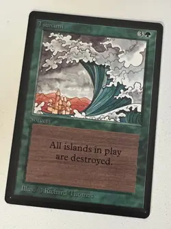 Magic the Gathering MTG Beta Tsunami NM- (Beta Bob) - Image 1