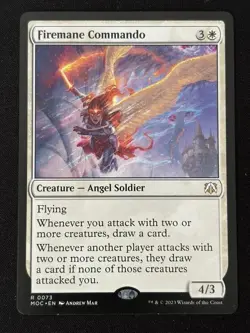 1x MTG Firemane Commando - Commander: March of the Machine (MOC) #73 - Magic - Image 1