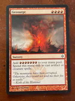 MTG Magic the Gathering New Phyrexia Geosurge LP/NM - Image 1