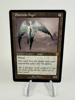 2022 MtG Magic the Gathering BRO Brothers' War Retro Frame #41 Platinum Angel LP - Image 1