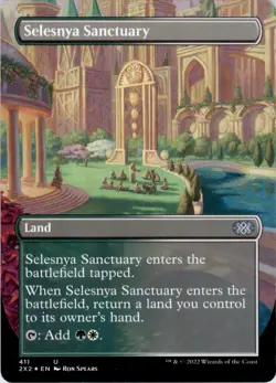 Double Masters 2022 #411 Selesnya Sanctuary (Borderless) Foil - Image 1