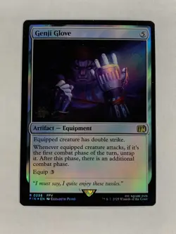 Genji Glove Prerelease Promo FOIL Final Fantasy MTG Magic: Gathering NM - Image 1