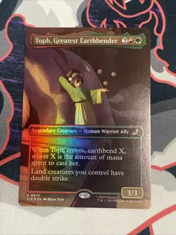 MTG: Avatar The Last Airbender Toph Greatest Earthbender Borderless Foil - Image 1