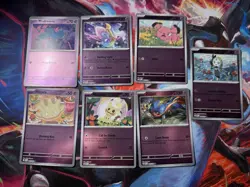 Pokemon TCG - Reverse Holo Rares - ME02: Phantasmal Flames - Lot of 7 Psychic - Image 1