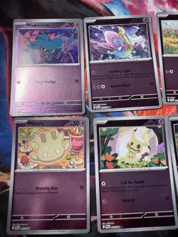Pokemon TCG - Reverse Holo Rares - ME02: Phantasmal Flames - Lot of 7 Psychic - Image 2