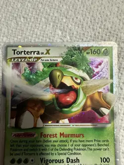 Pokemon Torterra LV.X (Black Star Promo) DP09 Diamond and Pearl English LP - Image 2