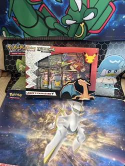 New Sealed Pokemon TCG 25th Ann. Celebrations Collection Lance's Charizard V Box 820650101625 - Image 1