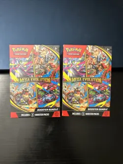 Mega Evolution Booster Bundle Sealed Box - 6 Booster Packs Pokemon TCG Lot of 2 - Image 1