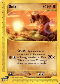 Onix 098/147 - Aquapolis - Pokemon - LP - Image 1