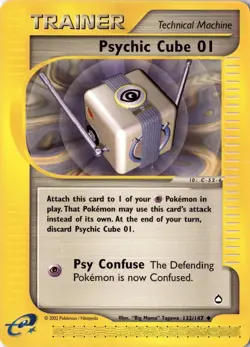 Psychic Cube 01 132/147 - Aquapolis - Pokemon - LP - Image 1