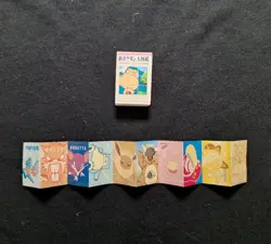 Snorlax Eevee Porygon Holo Sticker Book Pokemon Nintendo Zukan Japanese Vintage - Image 1