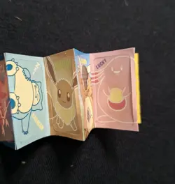 Snorlax Eevee Porygon Holo Sticker Book Pokemon Nintendo Zukan Japanese Vintage - Image 3