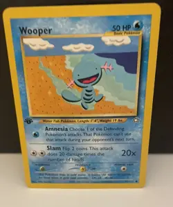 Pokemon TCG Wooper 1st Edition Neo 82/111 - Image 1