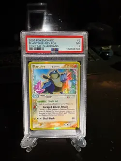 PSA 7 2006 Pokemon Ex Blastoise - Reverse Foil Crystal Guardians #2 - Image 1