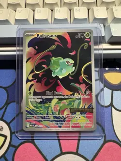 Pokemon TCG Bulbasaur Illustration Rare IR 133/132 Stamped Mega Evolution - Image 1
