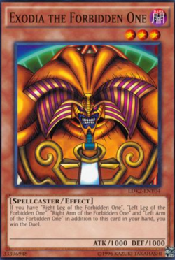 1X NM Exodia the Forbidden One - LDK2-ENY04 - Common Unlimited - Yugi - Image 1