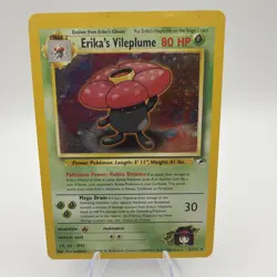 Erikas Vileplume Holo Rare Gym Heroes 5/132 Vintage Pokemon TCG Card - Image 1