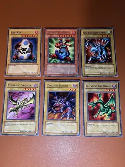 Yu-Gi-Oh! Vintage Dragon Card Lot (6 Cards) - SDY SD P MRD MRL -Classic Monsters - Image 1