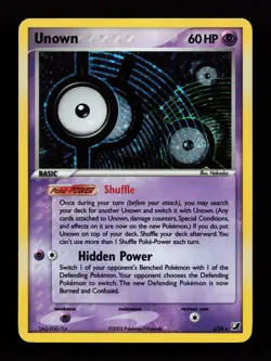 Unown (I) I/28 Holo Rare Unseen Forces Pokemon Card - Image 1