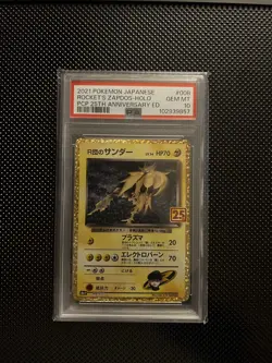PSA 10 Rocket's Zapdos 008/025 s8a-P 25th Anniversary Pokemon Card Japanese 2021 - Image 1
