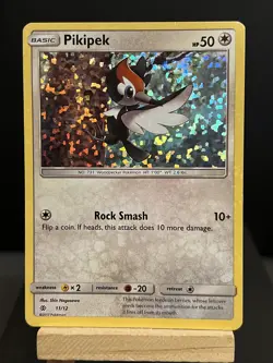 Pokemon card Pikipek 11/12 McDonalds 2017 promo Holo near mint - Image 1