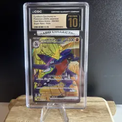 CGC 10 Cynthia's Garchomp ex 080/063 SR Heat Wave Arena sv9a Pokemon Card - Image 1
