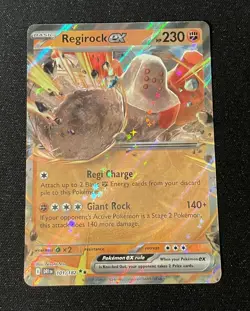 Pokemon TCG Card Regirock EX 101/182 Double Rare Destined Rivals NM - Image 1