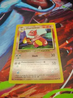 Charmeleon - 24/102 - Base Set - Unlimited - Pokemon Card - Vintage - LP - Image 1