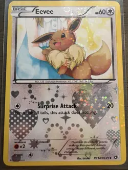 Eevee RC14/RC25 Legendary Treasures: Radiant Collection Holo Pokemon Card TCG LP - Image 1