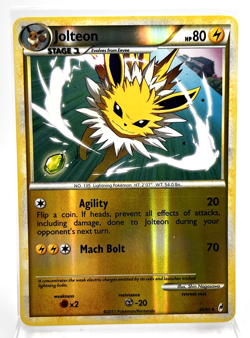 Jolteon Reverse Holo 45/95 Pokemon Card 2011 Call of Legends LP - Image 1