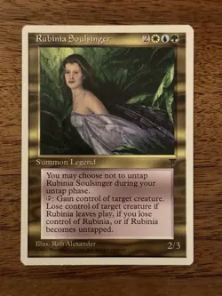 Rubinia Soulsinger NM+ NEVER PLAYED MTG Chronicles Magic VINTAGE FREE SHIPPING - Image 1