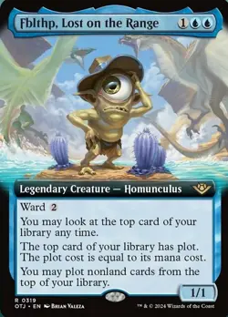 Fblthp, Lost on the Range - Extended Art Light Play, English Magic the Gathering - Image 1