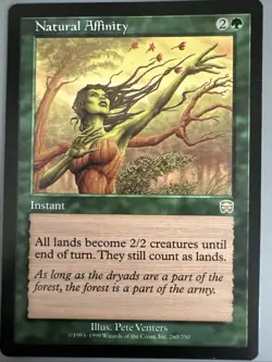 Natural Affinity - Mercadian Masques MMQ - Rare MTG - Instant - NM - Image 1