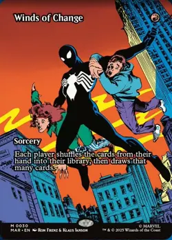 x1 Winds of Change - Borderless M MTG Marvel Universe M/NM, English - Image 1