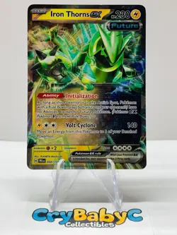 Pokemon Iron Thorns ex 032/131 Prismatic Evolutions Scarlet & Violet Double Rare - Image 1