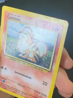 CARTE POKEMON CANINOS 28/102 FR PEU COMMUNE SET DE BASE - TBE - Image 3