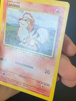 CARTE POKEMON CANINOS 28/102 FR PEU COMMUNE SET DE BASE - TBE - Image 4