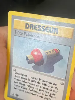 CARTE POKEMON FLUTE POKEMON 86/102 EDITION 1 FR SET DE BASE PEU COMMUNE - BE - Image 3