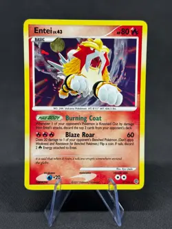 Entei 4/132 Pokemon TCG Secret Wonders Cracked Ice Holo Promo NM - Image 1