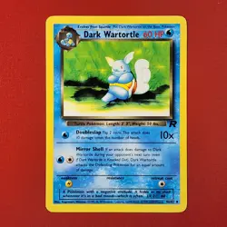 5-08-13 PWE pokemon unplayed 2000 team rocket 46/82 dark wartortle . (A) - Image 1